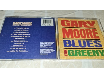 Gary Moore - Blues for Greeny , ORIGINAL